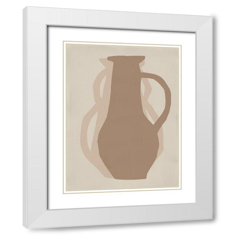 Medina I White Modern Wood Framed Art Print with Double Matting by Marrakech