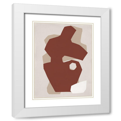 Imperfect  White Modern Wood Framed Art Print with Double Matting by Marrakech