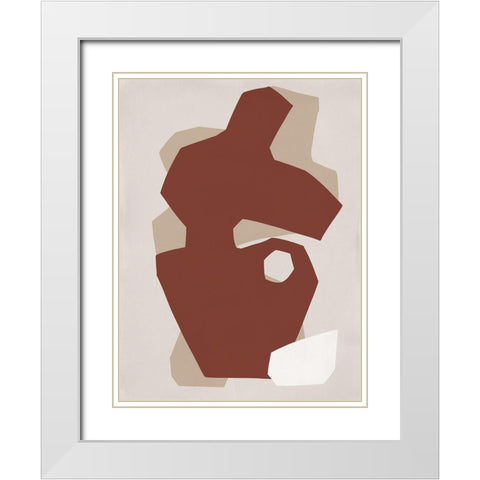 Imperfect  White Modern Wood Framed Art Print with Double Matting by Marrakech