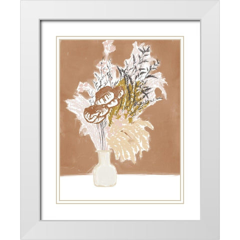 Balmy II White Modern Wood Framed Art Print with Double Matting by Urban Road
