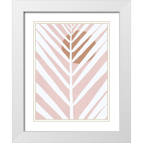 Canopy III White Modern Wood Framed Art Print with Double Matting by Urban Road