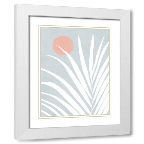 Canopy II White Modern Wood Framed Art Print with Double Matting by Urban Road