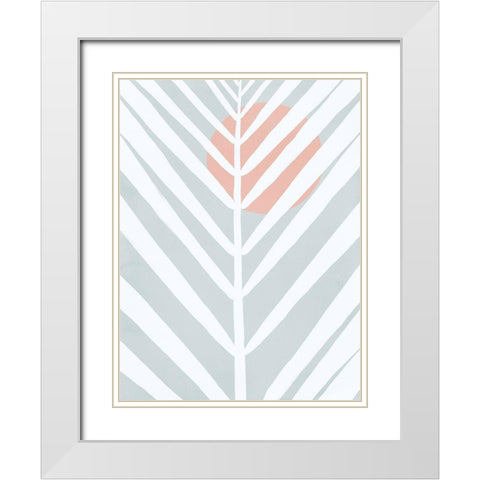 Canopy I White Modern Wood Framed Art Print with Double Matting by Urban Road