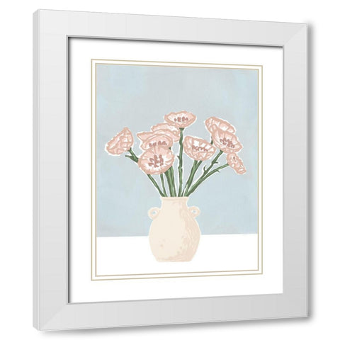 Renewed II White Modern Wood Framed Art Print with Double Matting by Urban Road