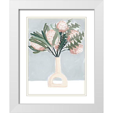 Renewed I White Modern Wood Framed Art Print with Double Matting by Urban Road