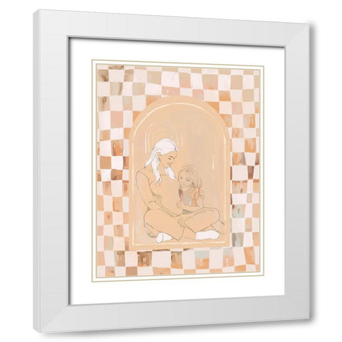 Hello-there White Modern Wood Framed Art Print with Double Matting by Urban Road