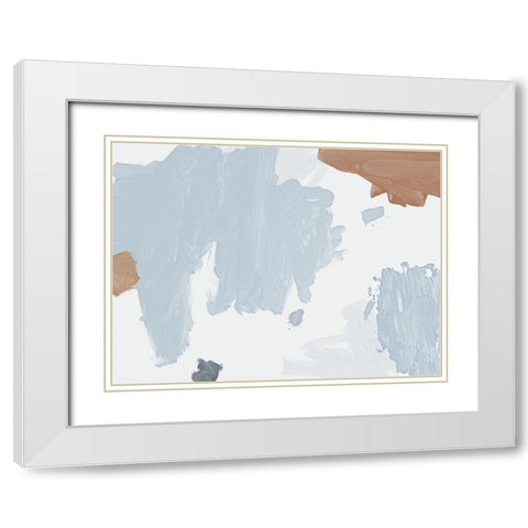 Cloudy White Modern Wood Framed Art Print with Double Matting by Urban Road