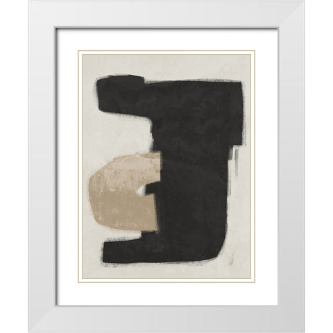 Composed Black White Modern Wood Framed Art Print with Double Matting by Urban Road