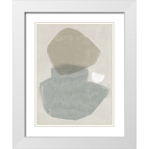 Balanced Grey White Modern Wood Framed Art Print with Double Matting by Urban Road