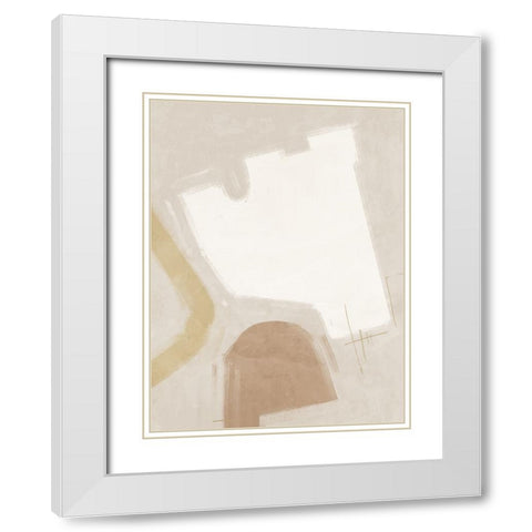 Open-Minded Neutral White Modern Wood Framed Art Print with Double Matting by Urban Road