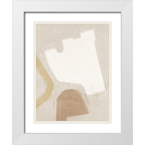 Open-Minded Neutral White Modern Wood Framed Art Print with Double Matting by Urban Road