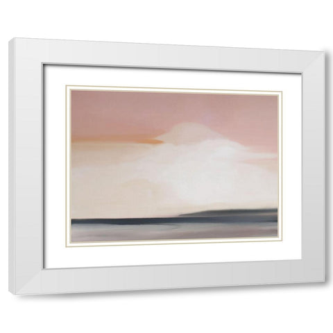 Monkey Mia White Modern Wood Framed Art Print with Double Matting by Urban Road