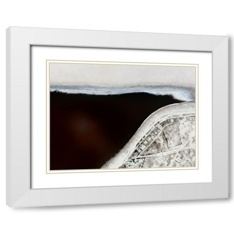 The Estuary White Modern Wood Framed Art Print with Double Matting by Urban Road