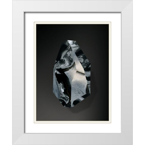 Onyx White Modern Wood Framed Art Print with Double Matting by Urban Road