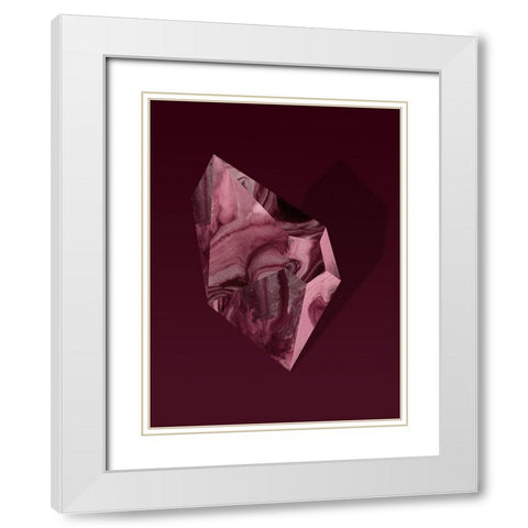 Garnet White Modern Wood Framed Art Print with Double Matting by Urban Road
