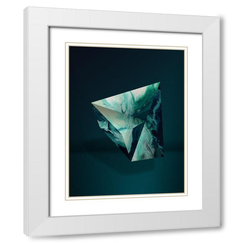 Serpentine White Modern Wood Framed Art Print with Double Matting by Urban Road