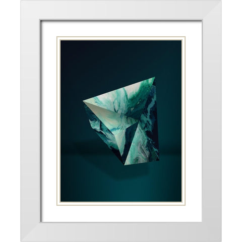 Serpentine White Modern Wood Framed Art Print with Double Matting by Urban Road