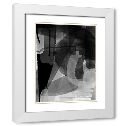 Lampblack White Modern Wood Framed Art Print with Double Matting by Urban Road