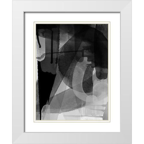 Lampblack White Modern Wood Framed Art Print with Double Matting by Urban Road