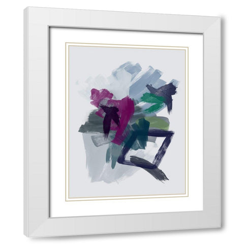 Nightfall White Modern Wood Framed Art Print with Double Matting by Urban Road