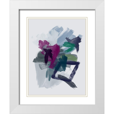 Nightfall White Modern Wood Framed Art Print with Double Matting by Urban Road