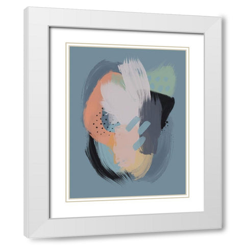 Celestial Sky White Modern Wood Framed Art Print with Double Matting by Urban Road