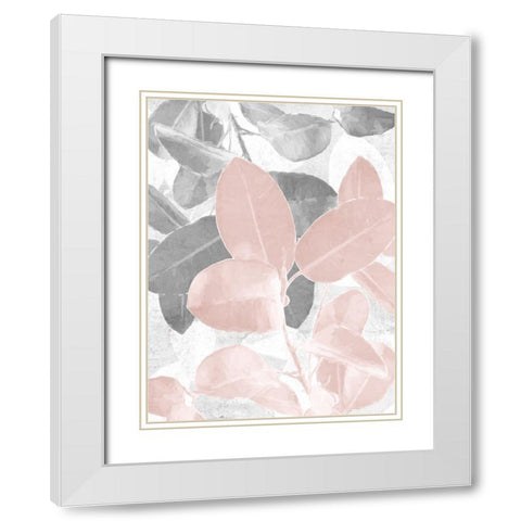 Prim I White Modern Wood Framed Art Print with Double Matting by Urban Road