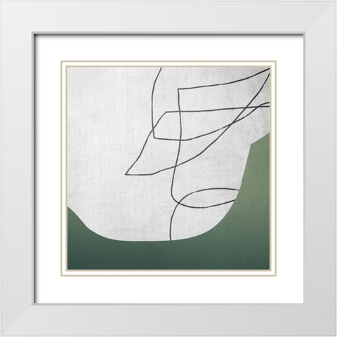 Spire White Modern Wood Framed Art Print with Double Matting by Urban Road