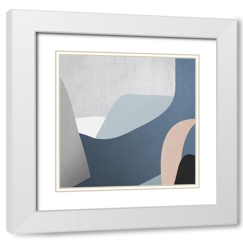 Facade White Modern Wood Framed Art Print with Double Matting by Urban Road