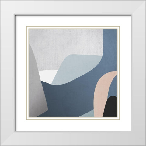 Facade White Modern Wood Framed Art Print with Double Matting by Urban Road
