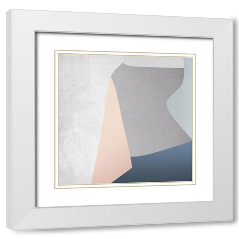 Belvedere White Modern Wood Framed Art Print with Double Matting by Urban Road