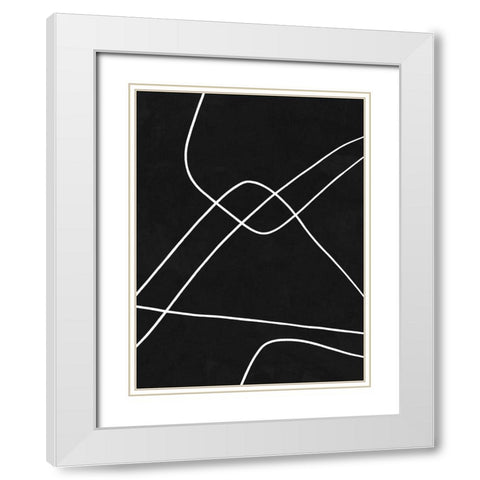 Isometric White Modern Wood Framed Art Print with Double Matting by Urban Road