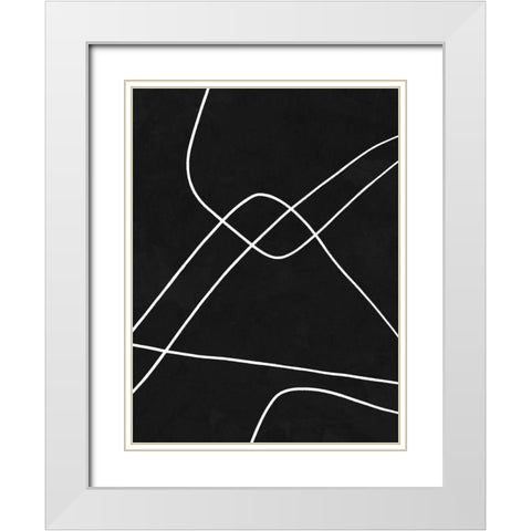 Isometric White Modern Wood Framed Art Print with Double Matting by Urban Road