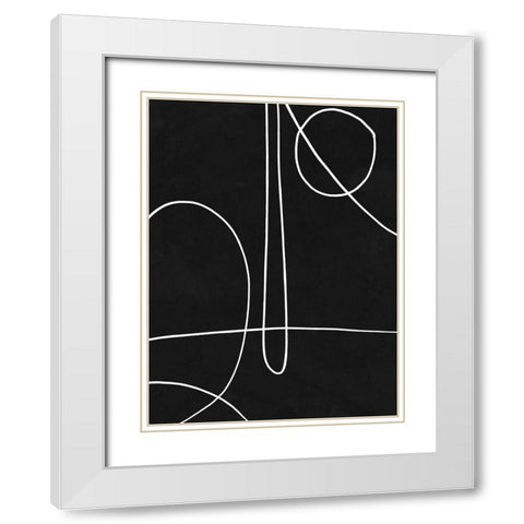 Treble White Modern Wood Framed Art Print with Double Matting by Urban Road
