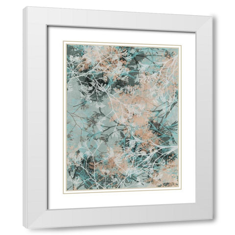 Impression I White Modern Wood Framed Art Print with Double Matting by Urban Road