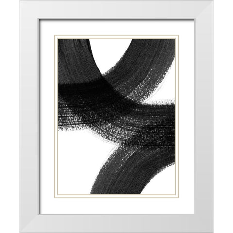 Formation II White Modern Wood Framed Art Print with Double Matting by Urban Road