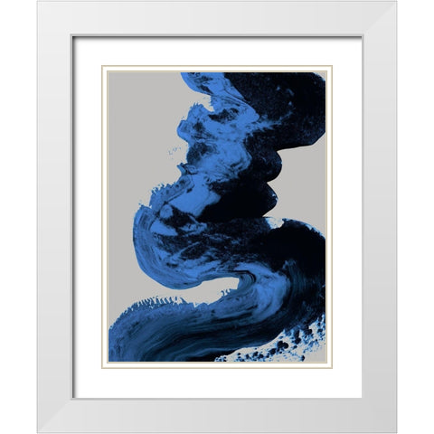 Midnight Mystery White Modern Wood Framed Art Print with Double Matting by Urban Road
