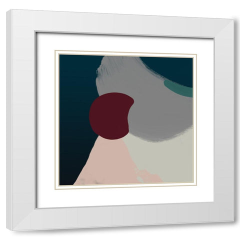 Narrate White Modern Wood Framed Art Print with Double Matting by Urban Road