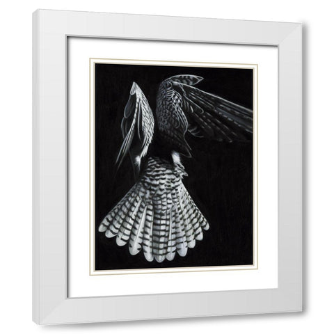 Fully Fledged White Modern Wood Framed Art Print with Double Matting by Urban Road