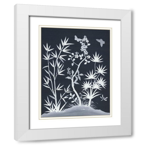 Zen Garden I White Modern Wood Framed Art Print with Double Matting by Urban Road