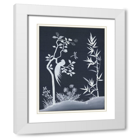 Zen Garden II White Modern Wood Framed Art Print with Double Matting by Urban Road