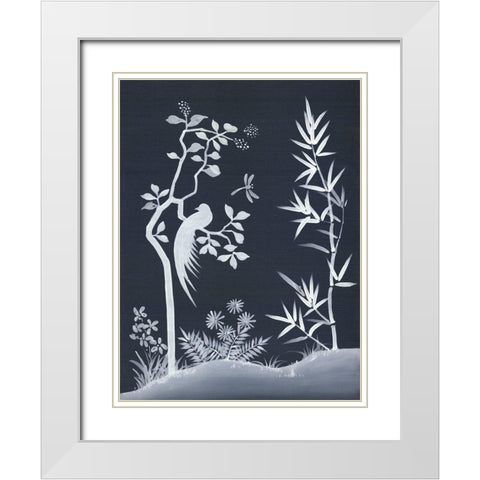 Zen Garden II White Modern Wood Framed Art Print with Double Matting by Urban Road