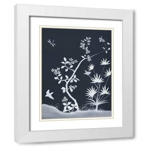 Zen Garden III White Modern Wood Framed Art Print with Double Matting by Urban Road