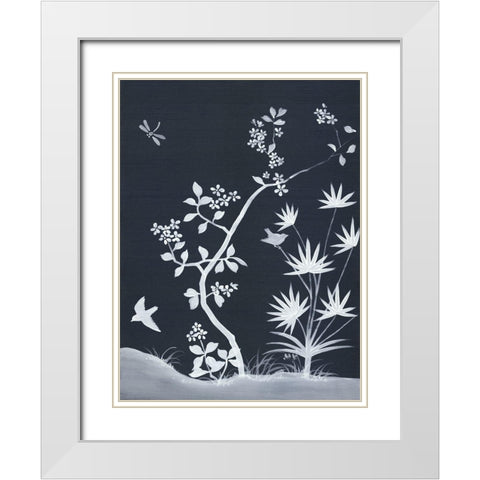 Zen Garden III White Modern Wood Framed Art Print with Double Matting by Urban Road