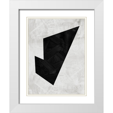 Tessellate White Modern Wood Framed Art Print with Double Matting by Urban Road