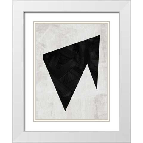Kintsugi White Modern Wood Framed Art Print with Double Matting by Urban Road