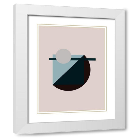 Aspect Poster White Modern Wood Framed Art Print with Double Matting by Urban Road