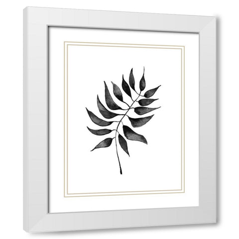 Oak Black Poster White Modern Wood Framed Art Print with Double Matting by Urban Road