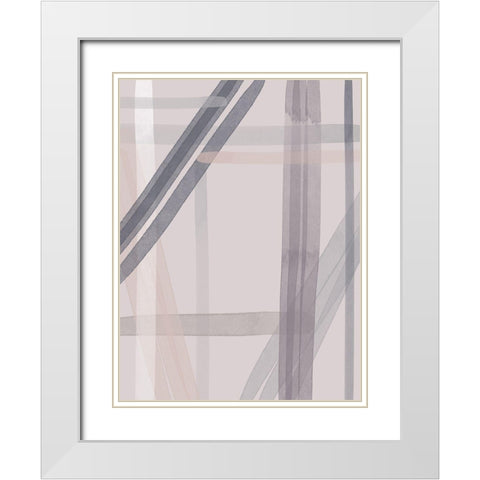Borderline Poster White Modern Wood Framed Art Print with Double Matting by Urban Road