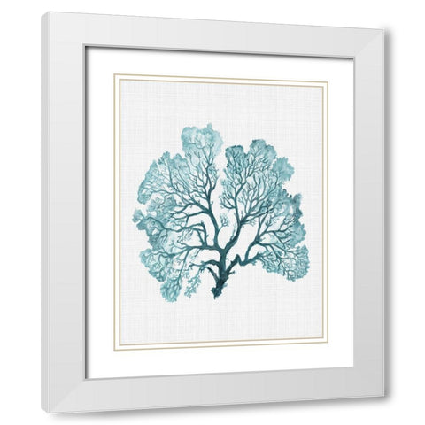 Jamaica Turquoise Poster White Modern Wood Framed Art Print with Double Matting by Urban Road